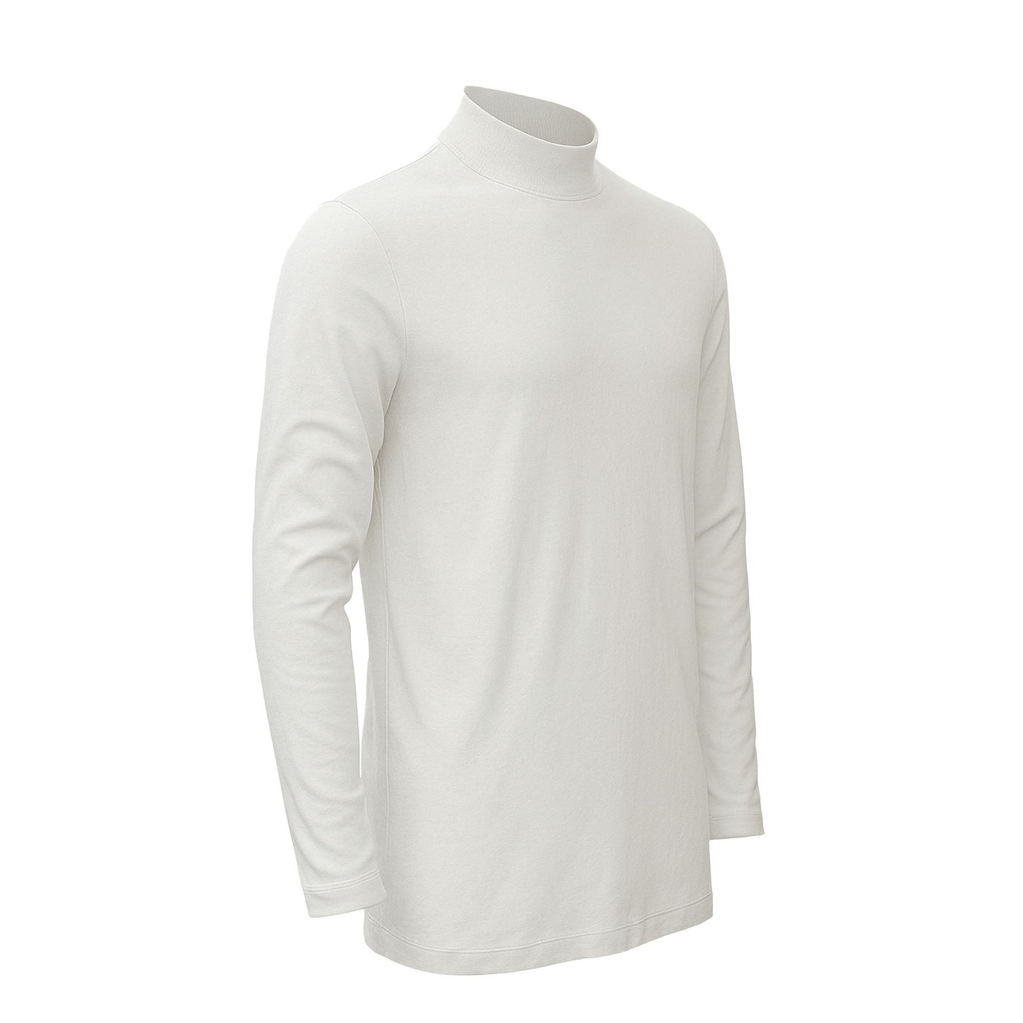 Men’s Mock Neck Long Sleeve Men’s T-Shirt Heavy-Weight Ultra-Soft 100% Cotton