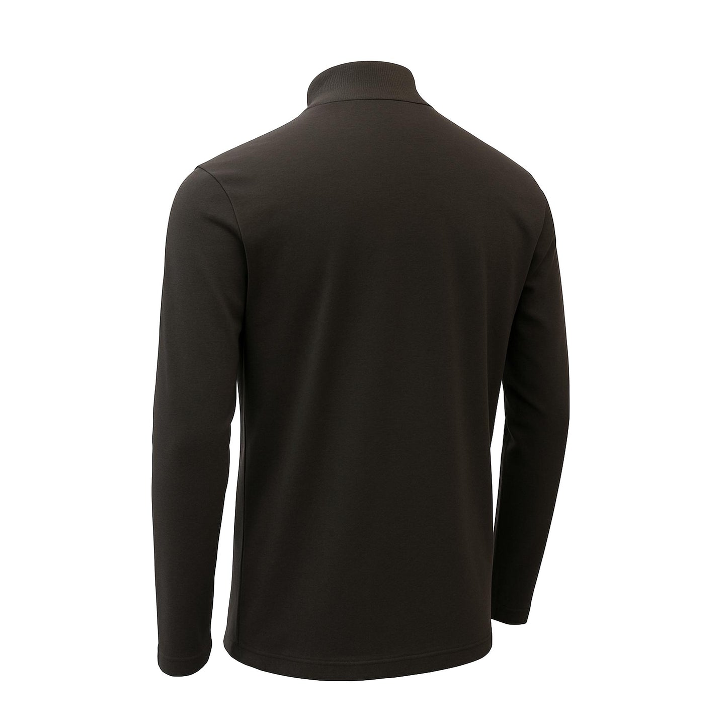 Men’s Mock Neck Long Sleeve Men’s T-Shirt Heavy-Weight Ultra-Soft 100% Cotton