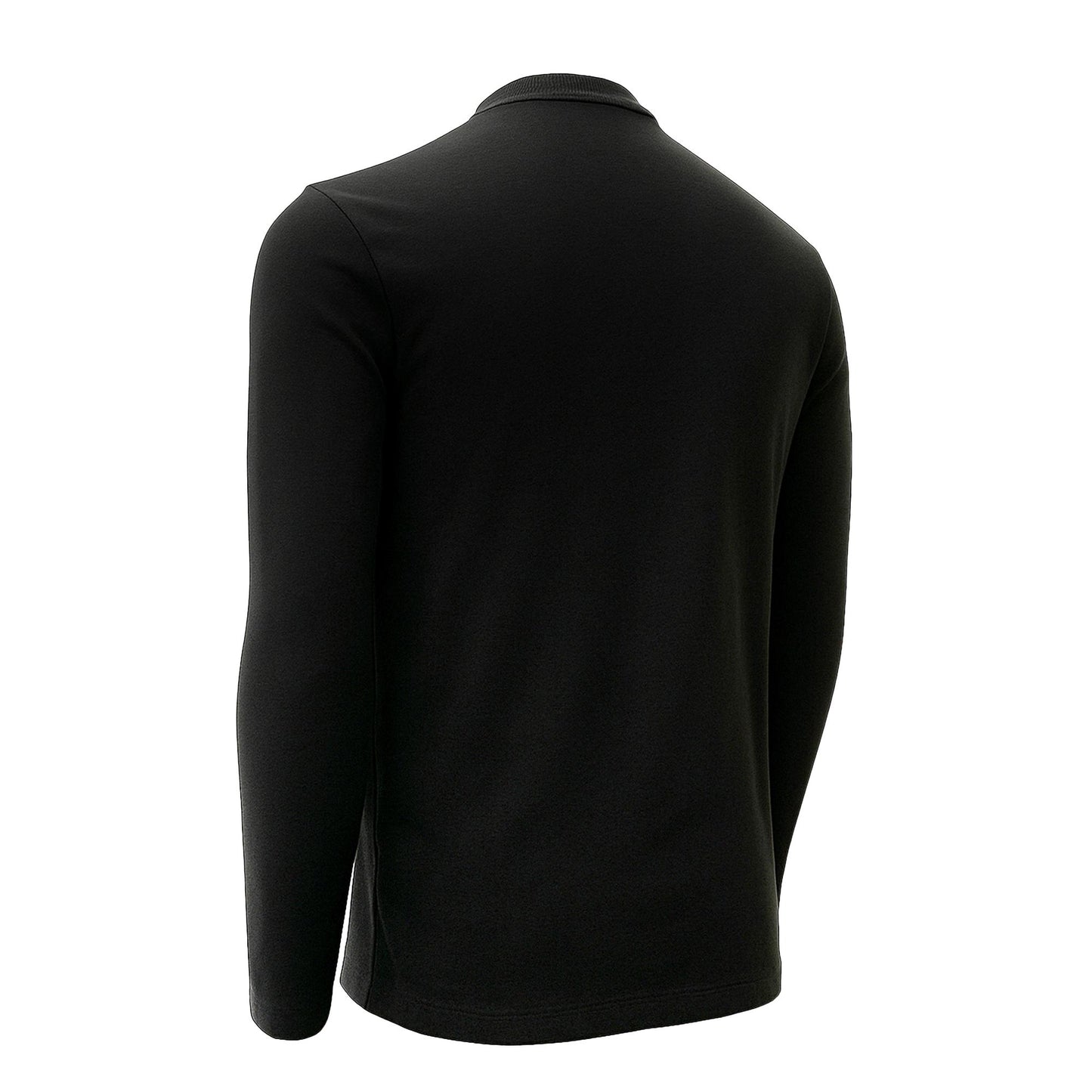Men’s Crew Neck Long Sleeve T-Shirt Heavy-Weight Ultra-Soft 100% Cotton