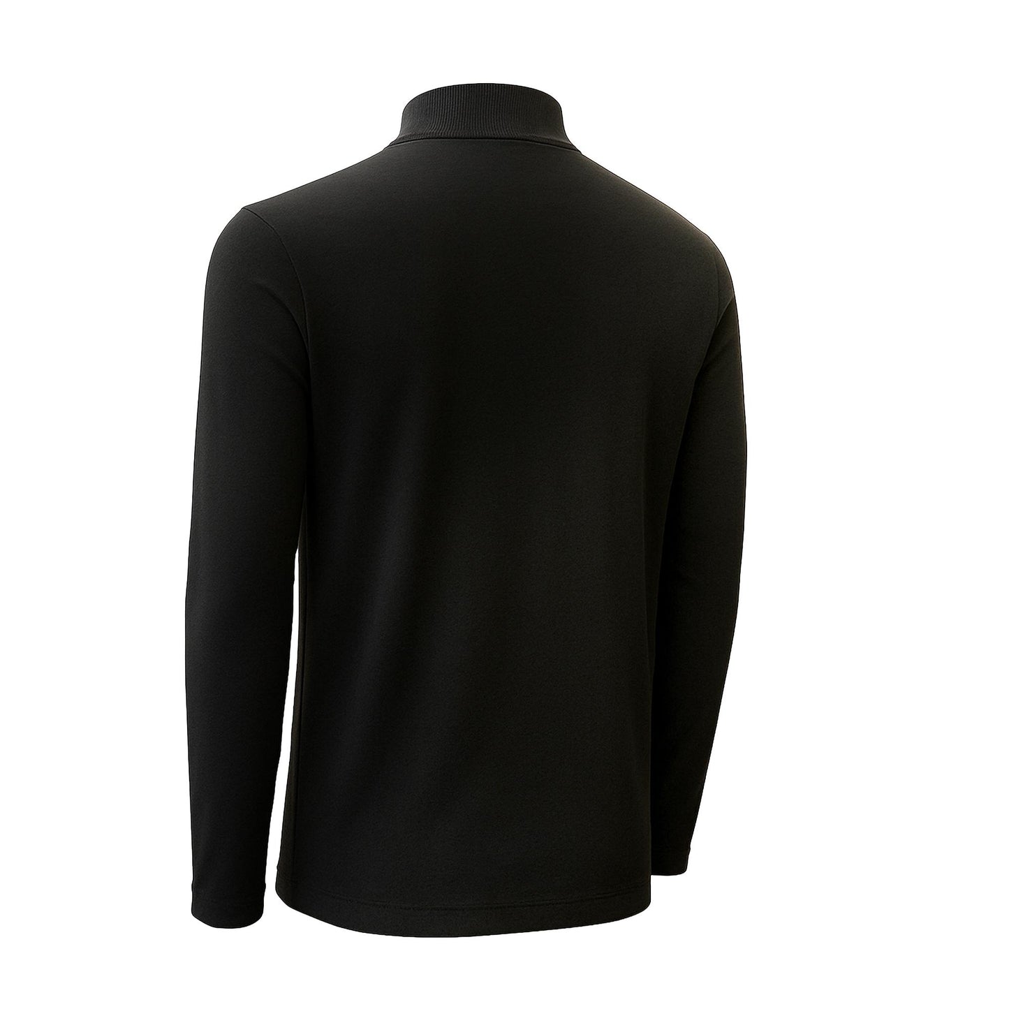 Men’s Mock Neck Long Sleeve Men’s T-Shirt Heavy-Weight Ultra-Soft 100% Cotton