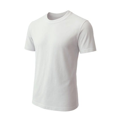 Men’s Crew Neck Short Sleeve T-Shirt Heavy-Weight Ultra-Soft 100% Cotton