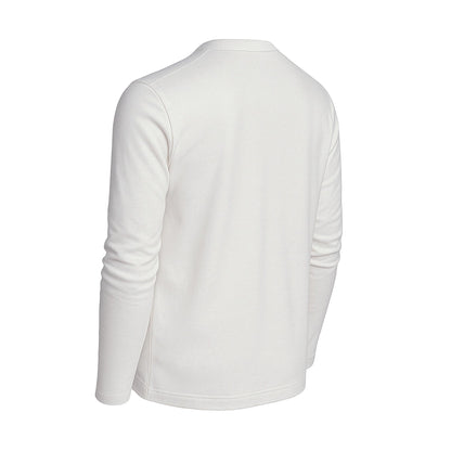 Men’s Crew Neck Long Sleeve T-Shirt Heavy-Weight Ultra-Soft 100% Cotton