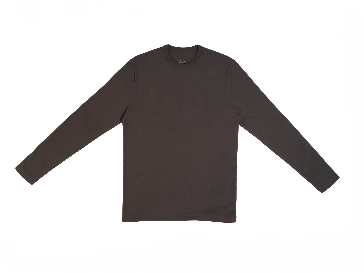 charcoal long sleeve crew neck