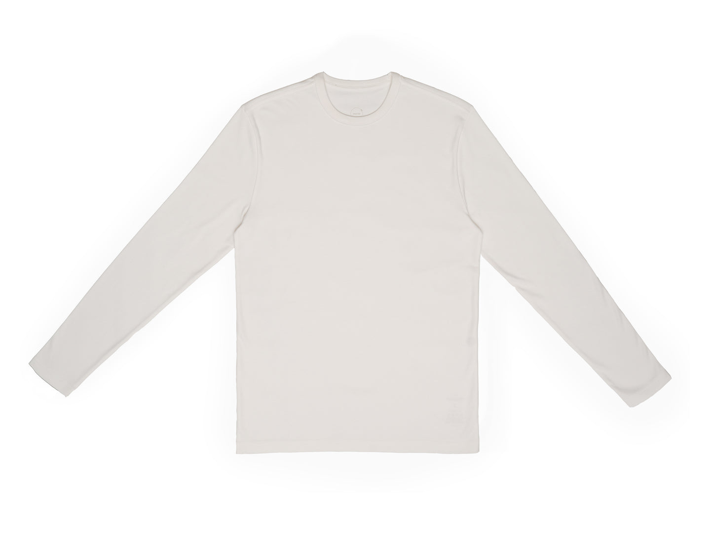 white long sleeve crew neck