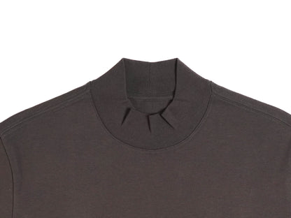 charcoal mock tee long sleeve close up