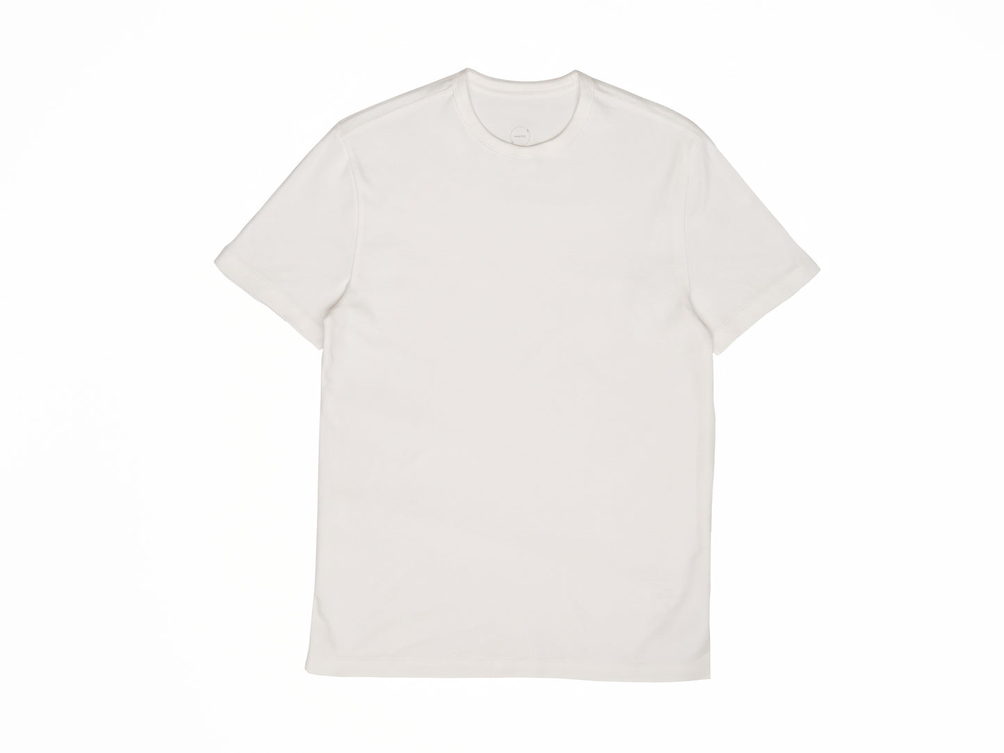 white short sleeve crew neck